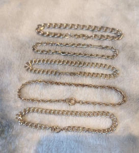 Sterling Silver Bracelets Minimalist Contemporary x 5 Not Scrap - Picture 1 of 6