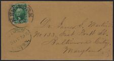 US Sc. # 14 - Cover Front - Pacific Express Co. - N.Y. to Baltimore      (LF013)