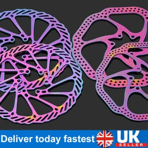1/2PCS MTB Road Bike Disc Brake Rotor 160/180mm Bicycle Front Rear 6 Bolt Rotors - Picture 1 of 15