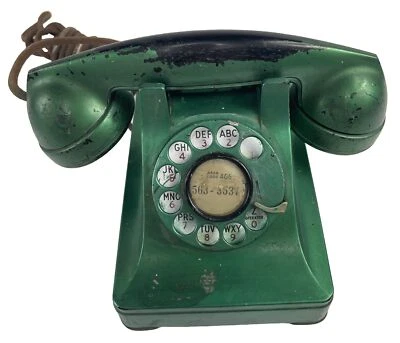 Teléfono Baquelita Negro F-1 Western Electric Rotary-1949 De Colección  Foto 1 de 4