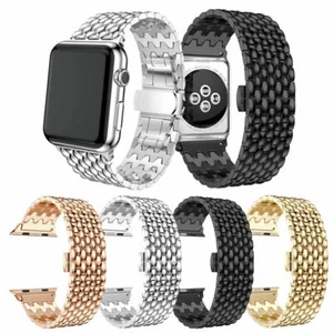 Luxury Stainless Steel Band Bracelet Strap For Apple Watch Series 7 6 5 4 3 2 1 - Picture 1 of 27
