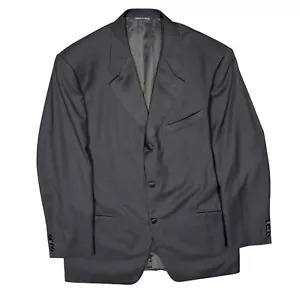 Canali Proposta Tuxedo Jacket Velvet Buttons Made in Italy Black Tux 44R - Picture 1 of 11