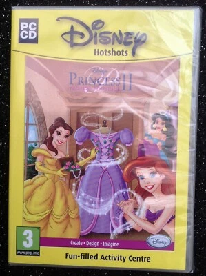 DISNEY HOTSHOTS PRINCESS FASHION BOUTIQUE II PC CD-ROM KIDS GAME new & sealed UK - Image 1 of 2