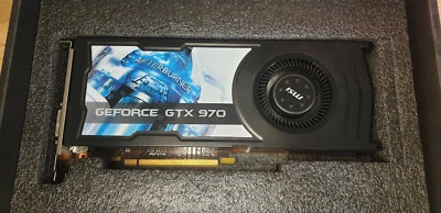 MSI Nvidia GeForce GTX 970 4GB 4GD5 OC GRAPHICS CARD Blower Style Afterburner - Image 1 of 4