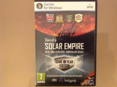 SINS OF A SOLAR EMPIRE Windows Vista/XP 2008 Top-quality Free UK shipping - Image 1 of 4