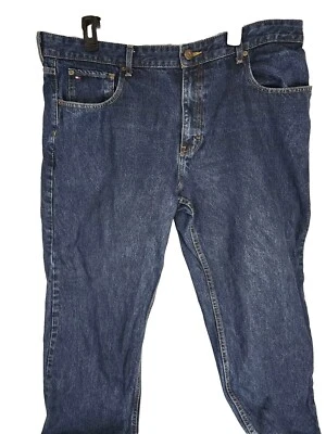 Jeans jeans clássico reto 38 x 30 5 bolsos lavagem escura Tommy Hilfiger  - Imagem 1 de 4