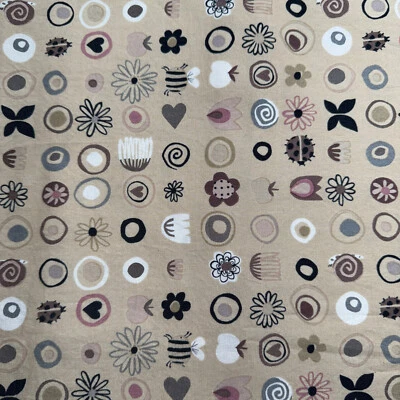 1 1/3 yard Alexander Henry "june blooms" Cotton Quilt Fabric Craft Material #40 - Image 1 of 2