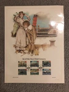 isle of man 1980 first day issue boat ships collector's sheet - Picture 1 of 1