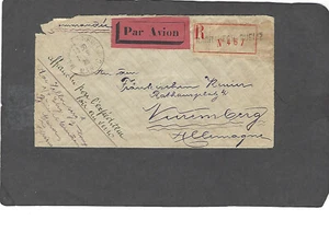 1928 CORREO AÉREO REGISTRADO MARRAKECH A NUERENBERG, ALEMANIA - Imagen 1 de 2