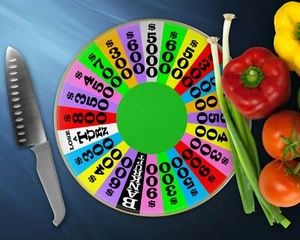 Wheel of Fortune Round 11.75"    Glass cutting board or trivet. - Picture 1 of 2