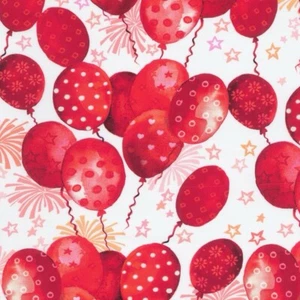 Fat Quarter Robert Kaufman Happy Day Sugar Balloon Celebration Cotton Fabric - Picture 1 of 5