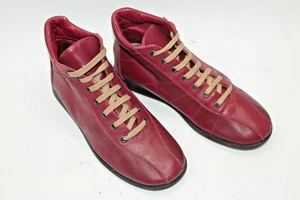 CAMPER women shoes sz 7.5 Europe 38 red leather S9326 - Picture 1 of 6