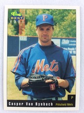 1991 Pittsfield Mets-Classic BEST Baseball Card-Casper Van Rynbach