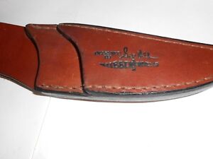 Vintage Hibben Knives Dual Leather Sheath Designed By Sie Hill