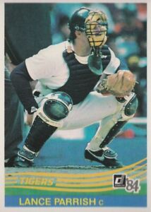 1984 Donruss Lance Parrish #49 Detroit Tigers Philadelphia Phillies Card