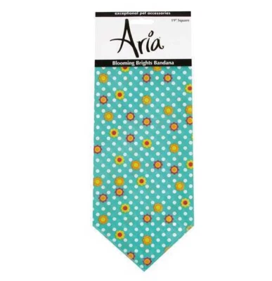 Bufanda Bandana Perro Mascota, Flor Brillante Flor, Primavera Verano, Aria 19" Foto 1 de 2