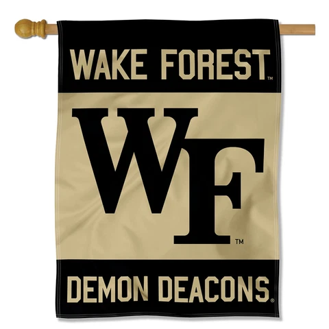 Wake Forest University Wordmark Two Sided House Flag Cover