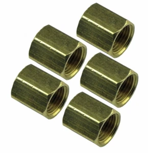 3/8-24 Union Inverted Flare For 3/16 " Brake Line,  Brass  5pc kit - Picture 1 of 3