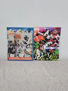 2 Vintage NFL Plymouth Folders 1998 Dolphins vs Buccaneers NFC Central 1995 - Picture 1 of 12