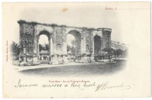 Reims 51 Porte Mars Arc de Triomphe CPA Vorläufer geschrieben an Melle Oger 1904 - Bild 1 von 2