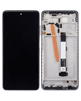 LCD Assembly With Frame Compatible For Xiaomi Redmi Poco X3 X3 Pro Phantom Black - Image 1 of 4