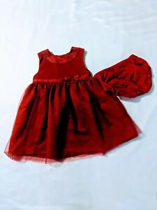 Carter’s Nwot Baby Girl Dress Size 18 Months Red Christmas Holiday