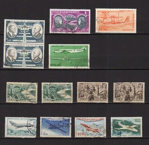 France lot de 13 timbres oblitérés poste aérienne /TE2995 - Imagen 1 de 1