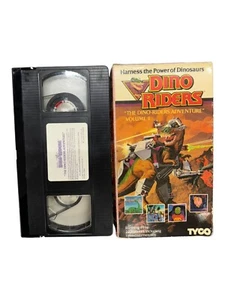 Dino Riders VHS Cassette Tape Adventure Volume 1 -OOP Tyco 1987- No Mold - Bild 1 von 4