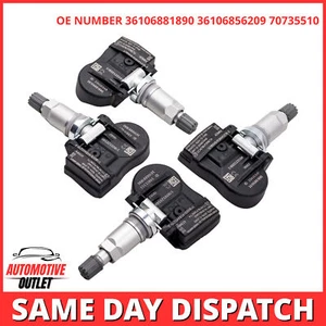 4X TPMS TYRE PRESSURE SENSOR FOR BMW 1 2 3 4 SERIES F20 F21 F30 F31 36106881890 - Picture 1 of 14