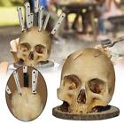 Skull Knife Holder For Kitchen Storage, Horror Kitchen Storage Head Rack Decor