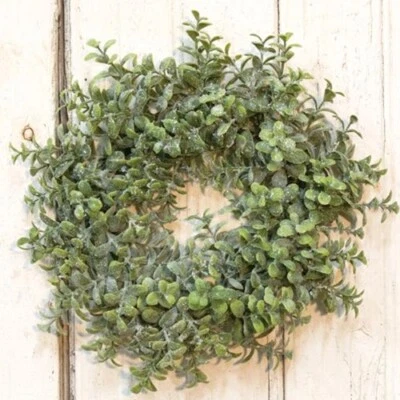 Новый ледяной галечный эвкалипт свеча кольцо зеленый свадьбы Рождество 6 «x 11» блестящий - Изображение 1 из 2