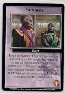 Babylon 5 CCG Wheel of Fire RARE Schism NM - Picture 1 of 1