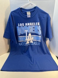 NEW MENS SIZE LARGE GENUINE LOS ANGELES LA DODGERS BASEBALL T-SHIRT TEE - Picture 1 of 4