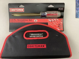 RARE PKG Sears Craftsman USA Nos 47157 13pc Screwdriver Set W Carry Bag PRATT RD - Picture 1 of 5