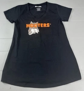 Camiseta Top Hooters Girl Auténtica Negra Manga Corta Elástica Uniforme Talla Mediana - Imagen 1 de 10