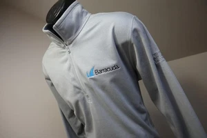 North Face Fleece 1/4 Zip Athetic Jacket Long Sleeve Gray Mens Size Large - Picture 1 of 10