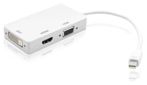 Adapter 3in1 MiniDisplayPort auf HDMI/DVI/VGA Techly IADAP-MDP-COMBOF12 - Bild 1 von 6