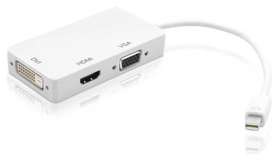Adapter 3in1 MiniDisplayPort auf HDMI/DVI/VGA Techly IADAP-MDP-COMBOF12 - Bild 1 von 4