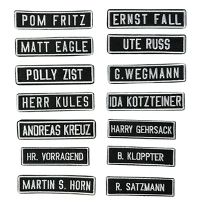 Fake Namensschilder Textil Patch - Bild 1 von 16