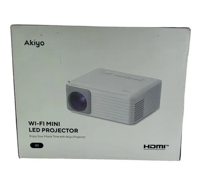 AKIYO O1 Mini LED Portable Projector, Support HD 1080P - Image 1 of 4
