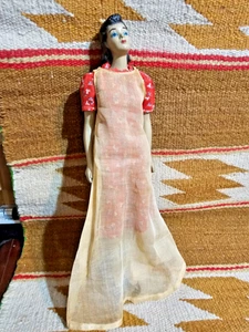 🔥1940er Jahre 13 Zoll Schneiderpuppe mit Kleid Gips Modepuppe Nähen Schaufensterpuppe NEUWERTIG - Bild 1 von 16