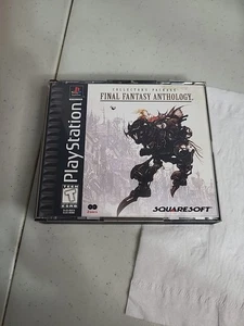 Final Fantasy Anthology Black Label + Musik PS 1 CIB + Reg Card Working Pics! - Bild 1 von 15