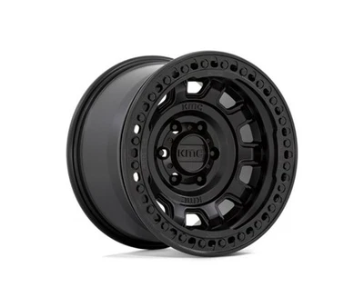 Rueda negra satinada KMC KM236 Tank Beadlock 17x9 6x5,5 17" -15 mm para llanta Chevy GMC Foto 1 de 4