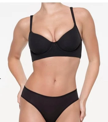 99,0 Skims новый без ЯРЛЫКОВ подходит всем полное покрытие назад гладкий бюстгальтер - оникс - 36A - Изображение 1 из 4