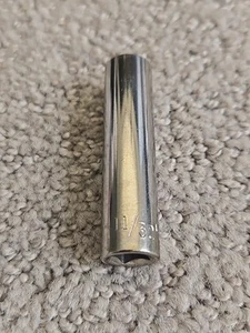 Craftsman 43576 11/32" 6pt Socket 1/4" Drive Deep Well Inverted G Series USA - Picture 1 of 6