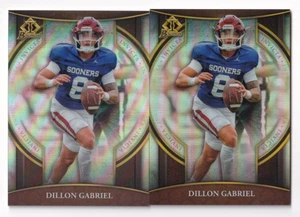 (2) Dillon Gabriel 2022 BOWMAN U CHROME INVICTA RC REFRACTOR LOT #BI-16 BROWNS - Picture 1 of 2