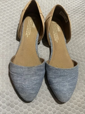 Toms women’s shoe, Jutti D’orsay Denim Blue Size 7.5 - Image 1 of 4
