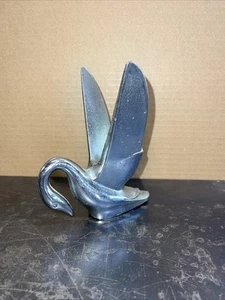 Antique Vintage Packard Hood Ornament Flying Swan Chrome Ratrod Automobile - Picture 1 of 15