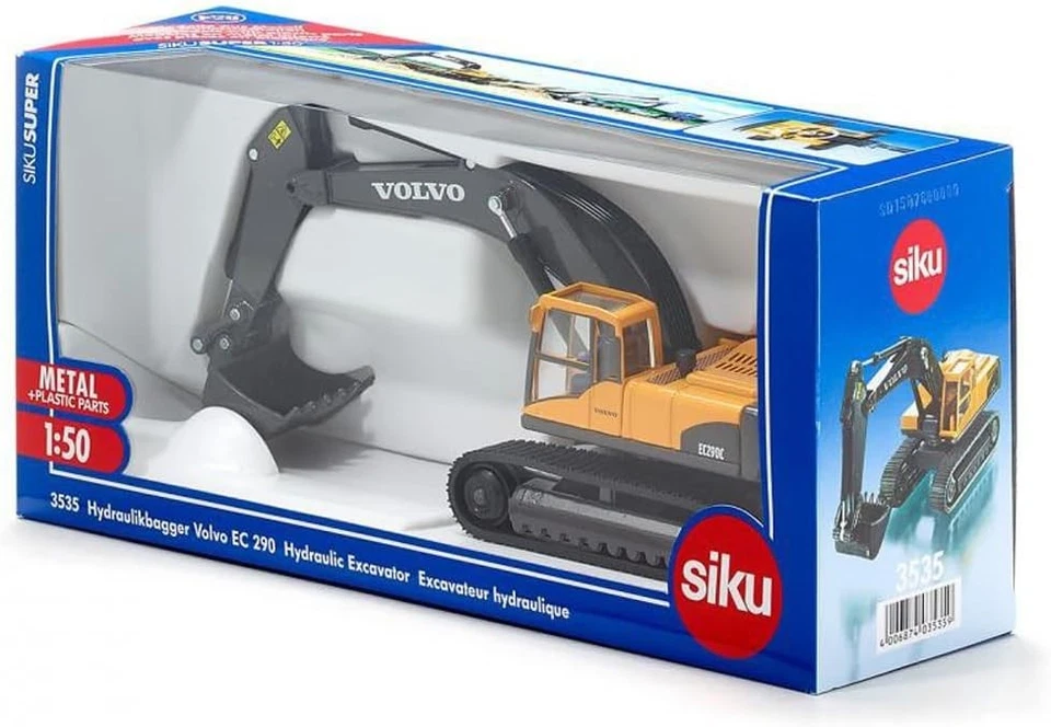 SIKU 3535- modellino 1:50 - VOLVO EC290 ESCAVATORE IDRAULICO- NUOVO-SIGILLATO - Immagine 1 di 4