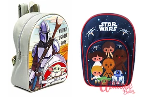 Mochila Roxy Grande Star Wars Mandalorian 'Where I Go He Goes' escuela infantil - Imagen 1 de 4